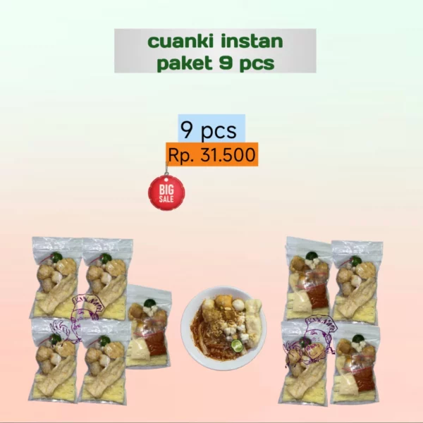 Cuanki Instan Isi 9 Pcs, Rasanya Menggoda, Hadiahnya Luar Biasa!