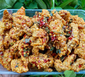 Keripik Usus Ayam 110gr Pedas / Original