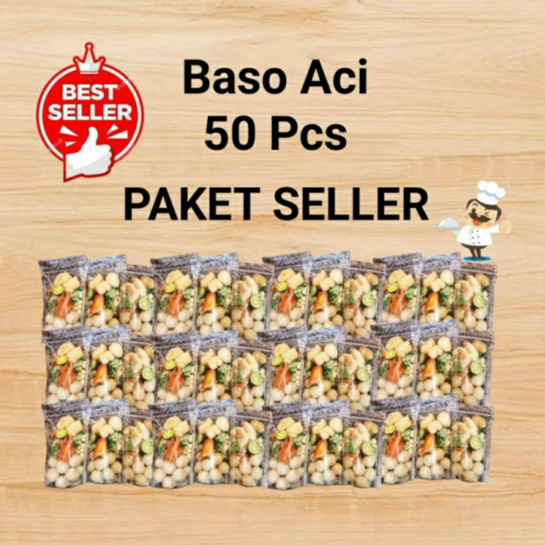 Paket 50 Pcs Baso Aci, Kenyangnya Lama, Peluang Hadiahnya Besar!